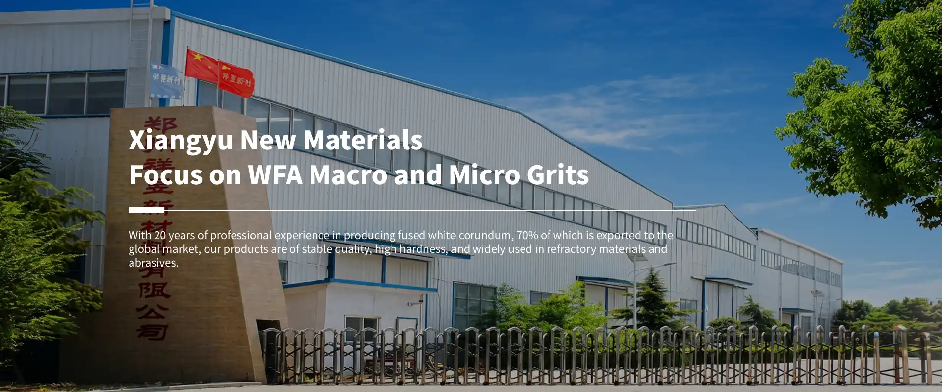 Xiangyu New Materials：Focus on WFA Macro and Micro Grits